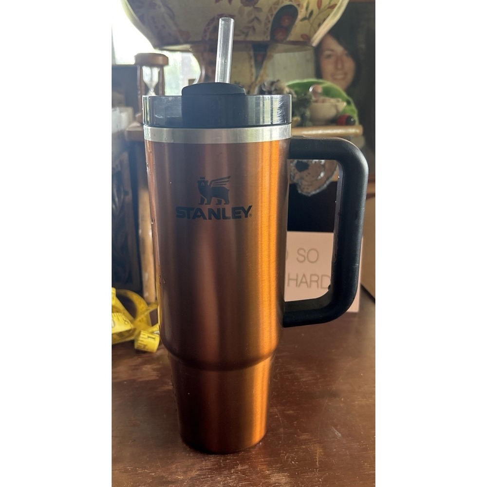Stanley 30 oz FlowState Quencher Bronze Travel Mug with Straw